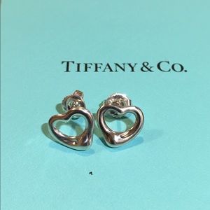 Tiffany & co Elsa peretti open heart earrings